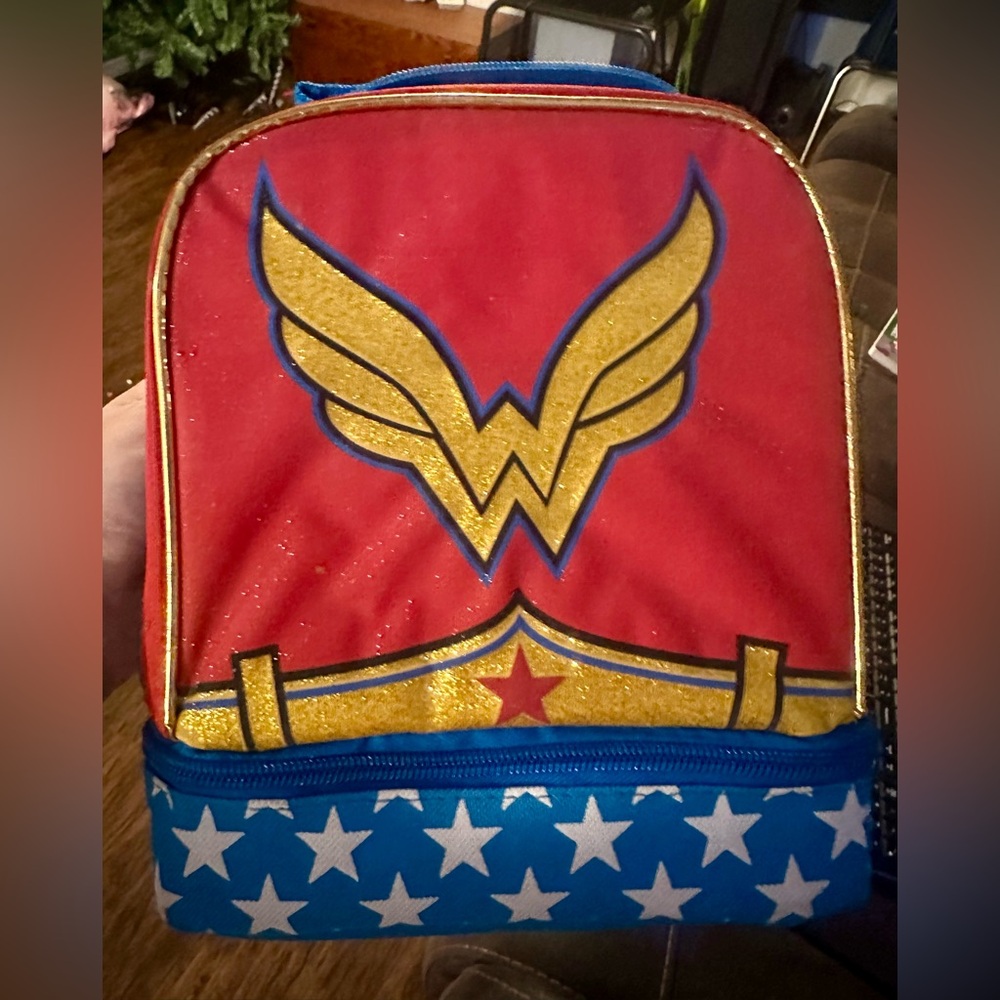 Wonder Woman Red and Blue Backpack